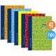 MO-751590S - LAM CUADERNO FORRADO ESPIRAL FOLIO 4X4 5 COLORES SURT. -