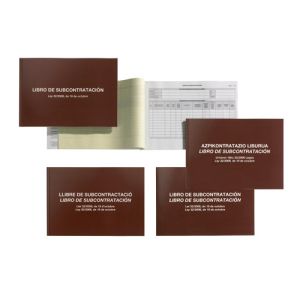 MO-022207 - LIBRO SUBCONTRATACION MIQUELRIUS FOLIO APAISADO AUTOCOPIATIVO EUSKERA